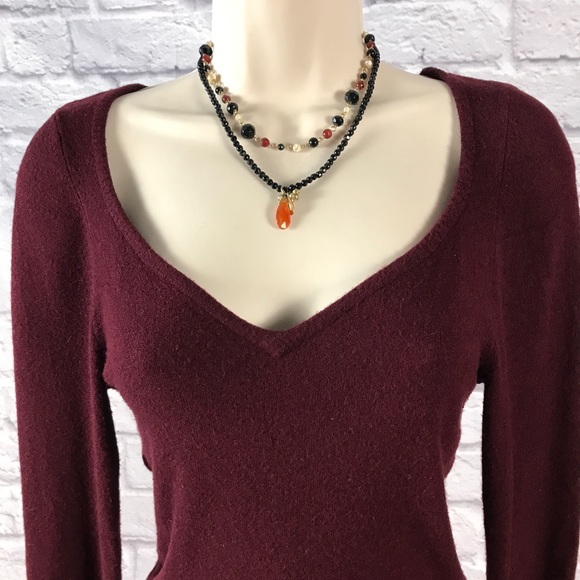 Glass bead double strand pendant necklace LOFT Ann Taylor - Picture 5 of 7